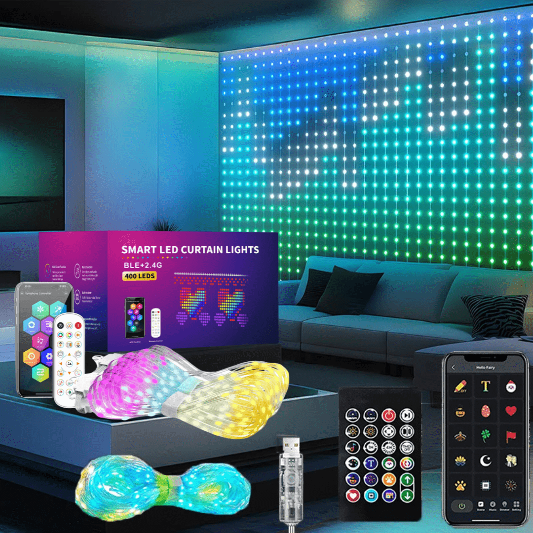 Cortina Inteligente 3D LED