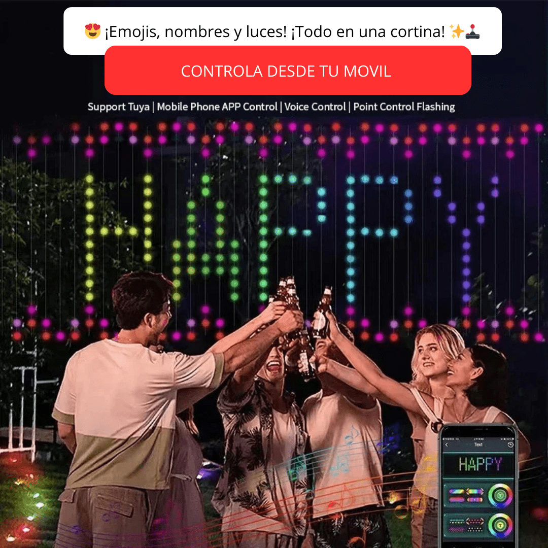 Cortina Inteligente 3D LED