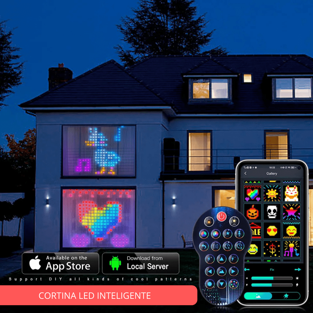 Cortina Inteligente 3D LED