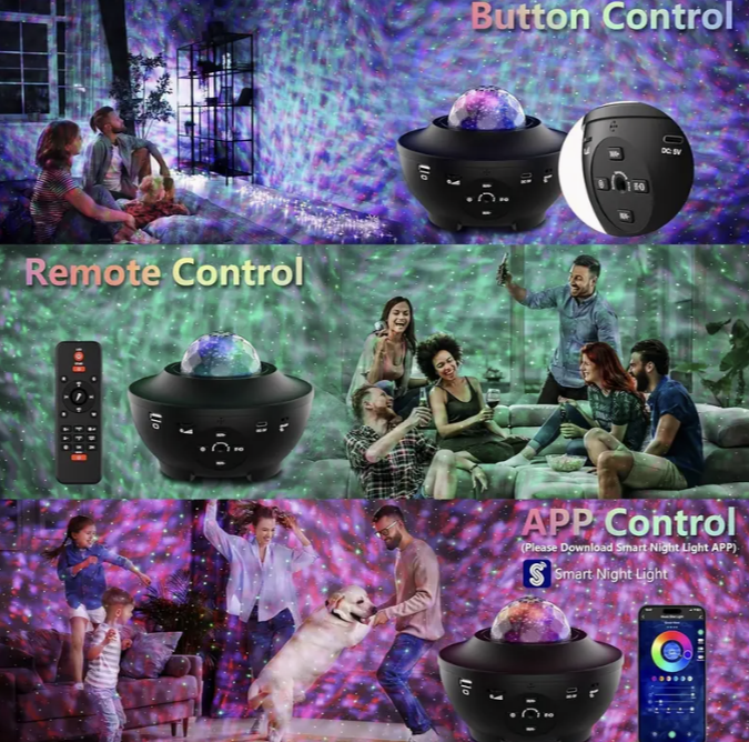 Proyector De Galaxia Luz Led Ocean Wave