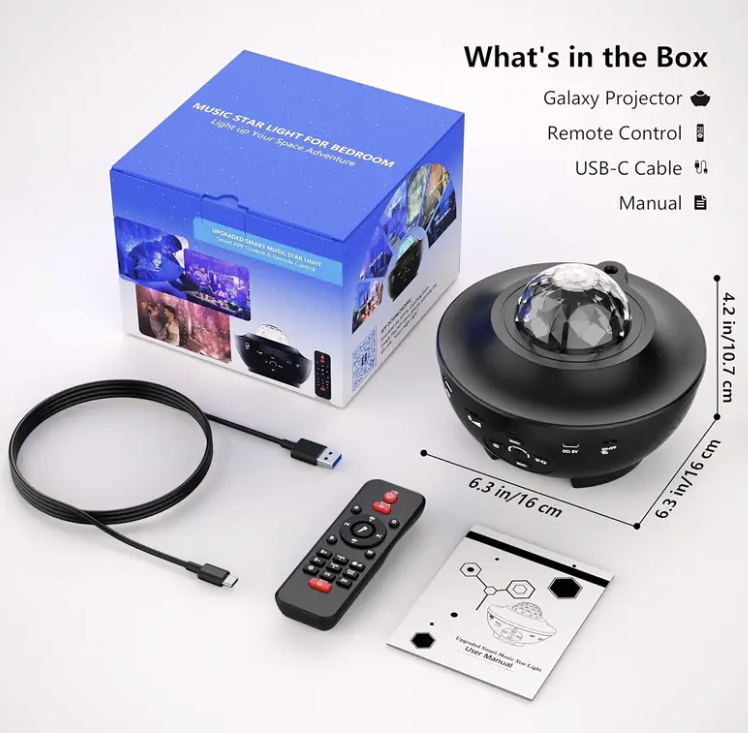 Proyector De Galaxia Luz Led Ocean Wave