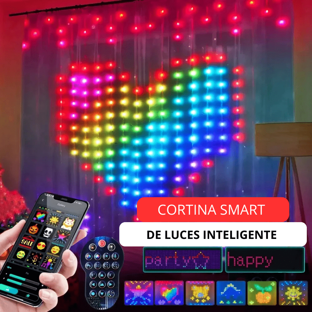 Cortina Inteligente 3D LED