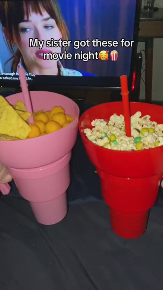 Vaso Botanero de Snack 2 en 1